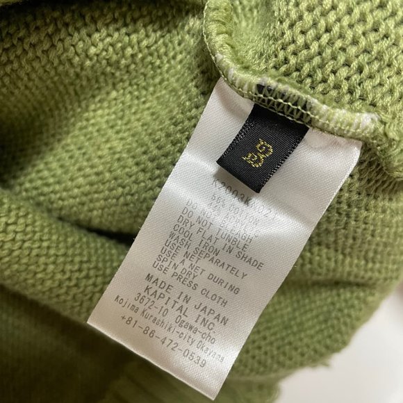 COPY - Kapital 5G Smiley Distressed Knit Sweater - Picture 3 of 8